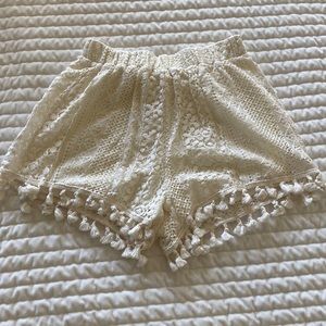 Cute Lace High Waisted Shorts